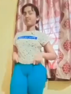 Beautiful Cute Girl Showing Boobs In Home