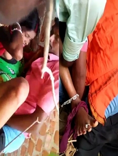 Village Bhabhi Threesome Outdoor Fuck