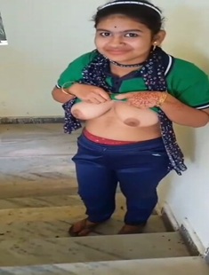 Cute Girl Showing Boobs To Friends On Fairwell Day