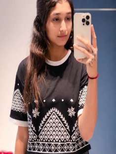 Cute Indian Girl Enjoying With Friends